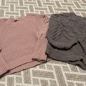 Express Cozy Cable Knit Sweaters size Medium